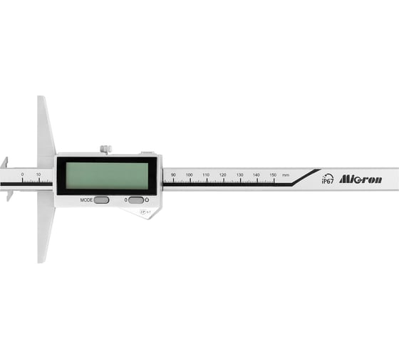 Штангенглубиномер Micron ШГЦ- 150 0.01 электр. ГРСИ 93125-24 IP67 Bluetooth с 2-мя крюками 1139349