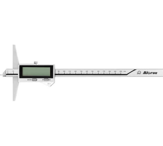 Штангенглубиномер Micron ШГЦ- 200 0.01 электр. ГРСИ 93125-24 IP67 с цилиндр. наконечником 1139362