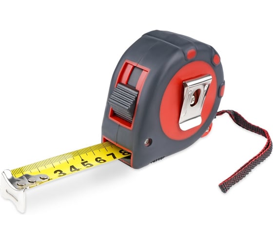 Рулетка AVS 7.5м х 25 мм, двухкомпонентный корпус, 3 фиксатора MT7525R A40465S
