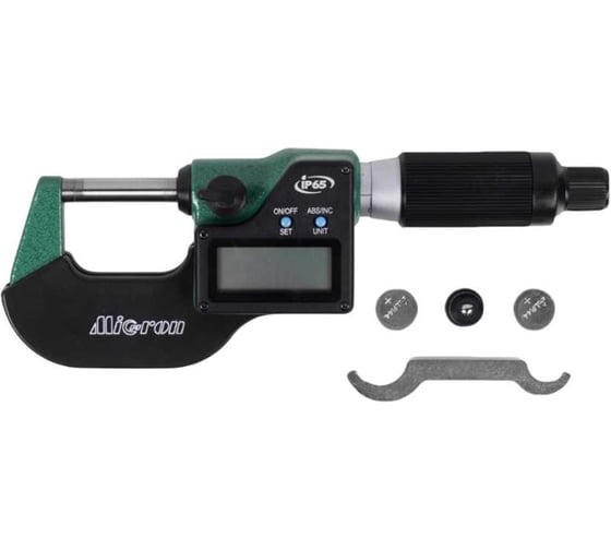 Микрометр Micron МКЦ- 25, 0.001, электрический, 2-кнопочный, IP65, ГРСИ №77991-20 0-25 1090603