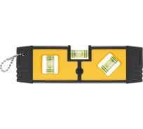 Уровень FIT Мини пластиковый, 3 глазка, магнитный, с алюминиевой рамкой, Профи 150 мм 18607