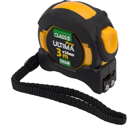 Рулетка ULTIMA 3 м х 16 мм, автоматическая фиксация, магнит, 131040