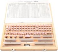 Наборы концевых мер длины TLX № 1, кл.точн.1 83 меры от 0,5 до 100мм ALDS 83 75649