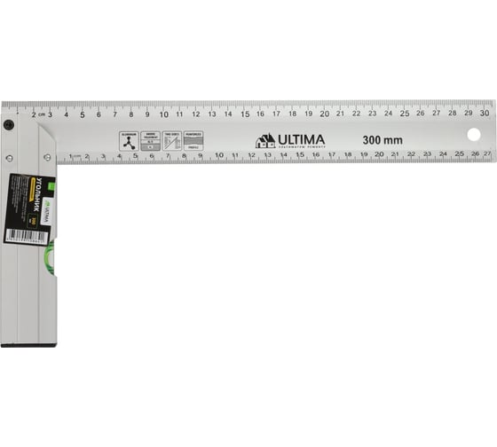 Угольник ULTIMA 300 мм, алюминиевый, литой (1уп-10шт, 1кор-60шт) 132003