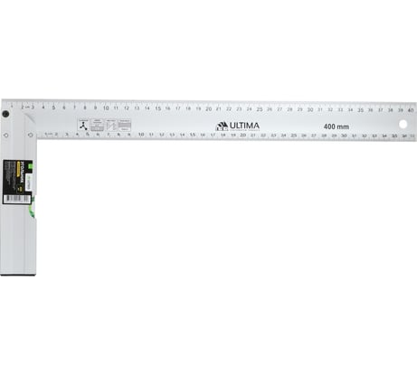 Угольник ULTIMA 400 мм, алюминиевый, литой 132005