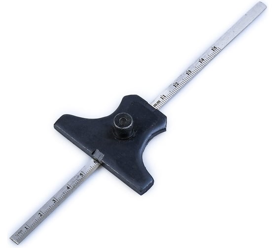 Глубиномер GOLDRATIO 150мм, с углами 30, 45, 60 градусов М00023919 1