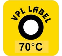Наклейка термоиндикаторная необратимая VPL Thermolabel (70C), упаковка 50 штук A70-50 VPLA70-50