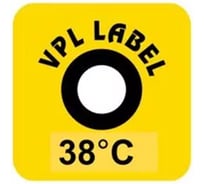 Наклейка термоиндикаторная необратимая VPL Thermolabel (38C), упаковка 50 штук A50-50 VPLA50-50