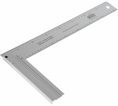 Столярный угольник SKRAB 400 мм, алюминиевый 40314