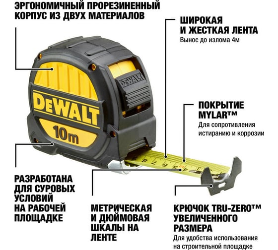 Рулетка Dewalt PREMIUM 5м DWHT0-36114