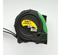 Рулетка с прорезиненным корпусом Monolit 5x25 мм 1218