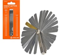 Щуп измерительный Airline 32 предмета, 0.04-0,88мм, L-90мм, стальной корпус, блистер ATBQ306