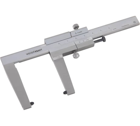 Штангенциркуль для тормозных дисков WIEDERKRAFT 0-60 мм, 0.1 мм, губки 55 мм WDK-DB601