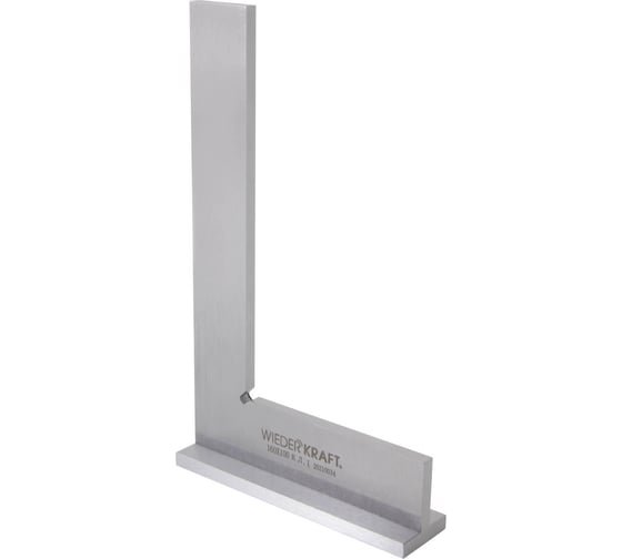 Поверочный угольник WIEDERKRAFT 90 градусов, 160x100x25x5 мм, класс 1 WDK-MR160100