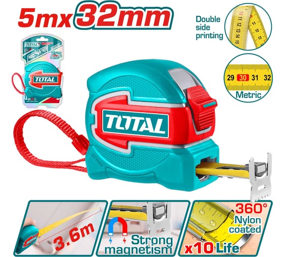 Рулетка TOTAL TMT80532M