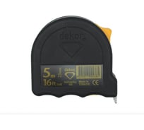 Рулетка DEKOR HASSAN 5 мх25 мм, корпус из ударопрочного эргоном. пласт. 438
