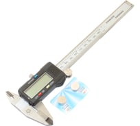 Штангенциркуль TLX, 0-150 мм, ШЦЦТ-I (0,01) электронный, с твердосплавными губками, с глубиномером, нерж. сталь 75673