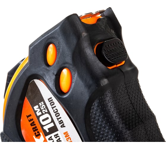 Рулетка Novocraft 10E 10м, 25 мм 6/60 SELF-STOP, ABS, лента: белая 10E1025NC