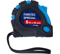 Рулетка измерительная RABBITEX 5,0мх19мм, Special, обрезиненный корпус, 3 механ. фиксации 671354
