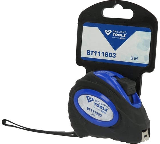 Измерительная рулетка Brilliant Tools бытовая, 3 м, 18 мм BT111903