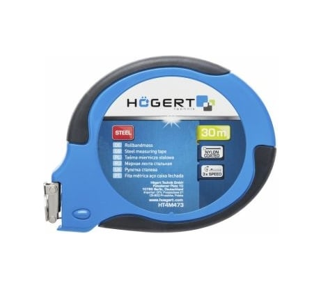 Рулетка HOEGERT TECHNIK 30 м HT4M473