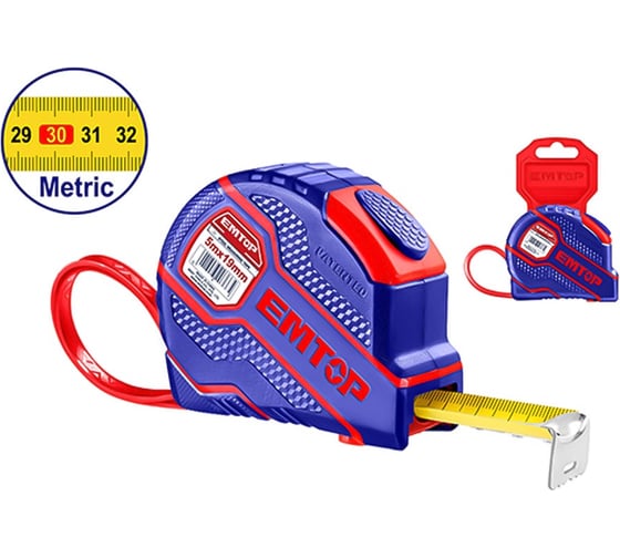Рулетка emtop 5м EMTP3525M 1