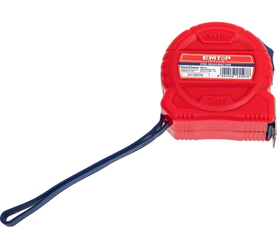 Рулетка emtop 5м EMTP3525M