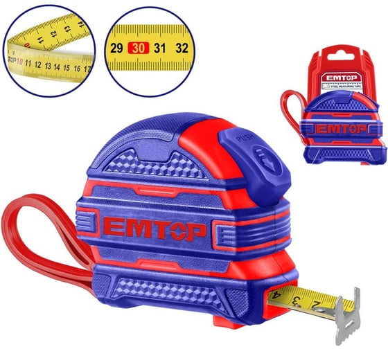 Рулетка emtop 8м EMTP2825M 1