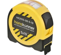 Рулетка Hanskonner 5x19мм, окно автосуммы с корпусом рулетки, HK2010-06-5-19