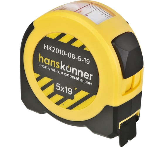 Рулетка Hanskonner 5x19мм, окно автосуммы с корпусом рулетки, HK2010-06-5-19 1