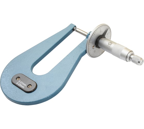 Микрометр листовой TLX МЛ-25 0-25 мм 0,01 тип А, Н-100мм 76025 1