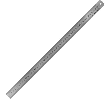 Линейка металлическая Грандмастер 50 см, СУПЕРПРОЧНАЯ, ПВХ чехол, 210814