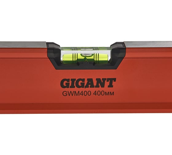 Алюминиевый магнитный строительный уровень Gigant 400 мм GWM400