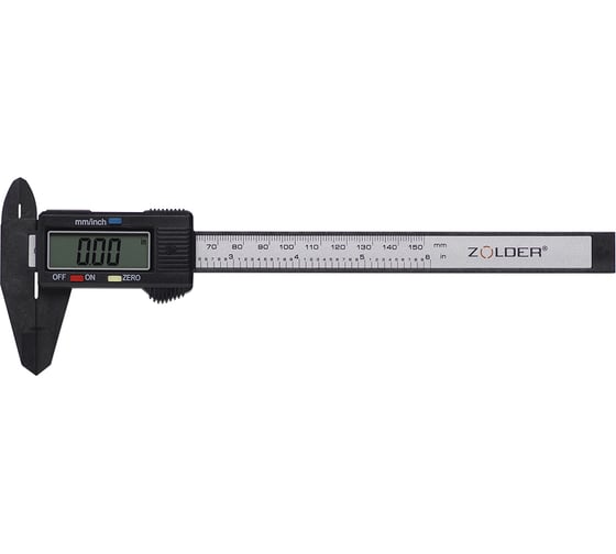 Штангенциркуль цифровой ZOLDER 347779 150 мм погрешность 0,02 мм пластик блистер ЭК000147779 1