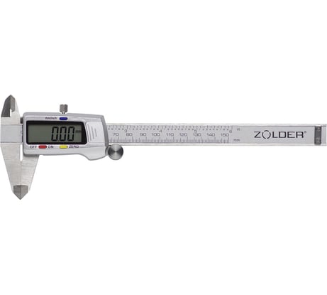 Штангенциркуль цифровой ZOLDER 347778 150 мм погрешность 0,02 мм сталь пластик. короб ЭК000147778