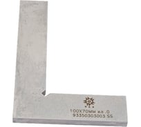 Угольник TLX УП 100x70 слесарный плоский кл.т.0 ZT07-B210 нерж. сталь 66347