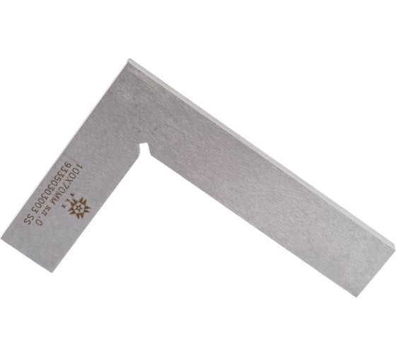 Угольник TLX УП 100x70 слесарный плоский кл.т.0 ZT07-B210 нерж. сталь 66347