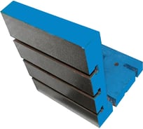 Плита TLX чугунная угловая 400x400 мм монтажная шабр. кл. точн.1 с Т-образ. паз. и креп.отв. 65283