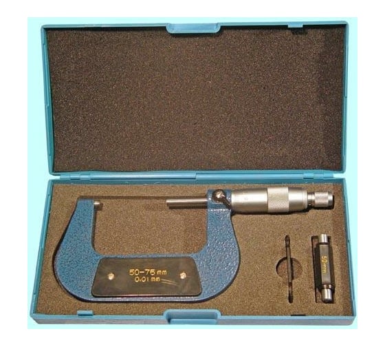 Микрометр TLX гладкий МК- 75 50- 75 мм 0,001 кл.т.1 тв.сплав 67385