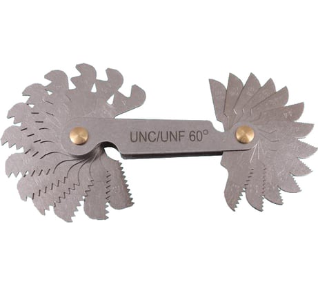 Набор резьбовых шаблонов CNIC для дюймовой резьбы UNC/UNF 60гр из 26шт. 4-80 38501