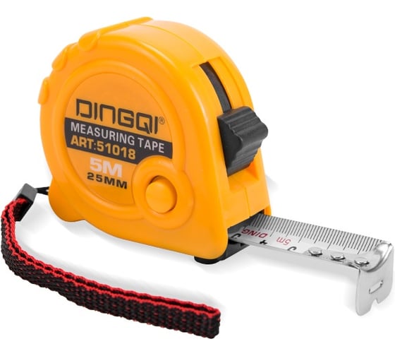 Рулетка DINGQI 5 м, 19 мм, с двумя фиксаторами 51017 1