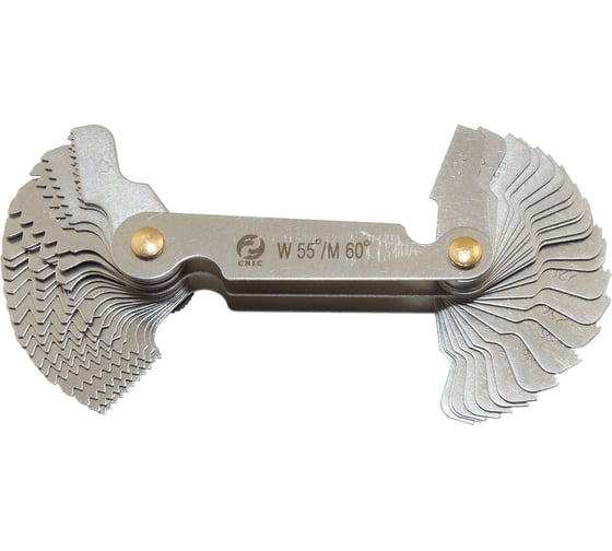 Набор резьбовых шаблонов CNIC комбин. для дюйм.и метрич.резьбы из52шт.М60гр0,25-6,0,D55гр4-62 38502 1