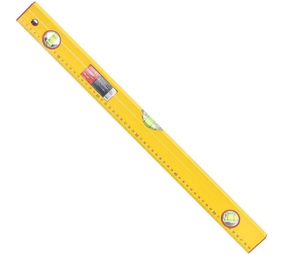 Уровень алюминий BARTEX, 600 мм, 3 глазка, линейка, желтый, HJ-88D 138329 1