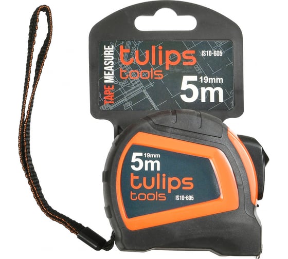 Рулетка с автоблокировкой Tulips Tools 5 м/19 мм II10-605
