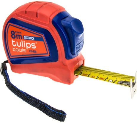 Рулетка с автоблокировкой Tulips Tools 8 м/25 мм II10-608