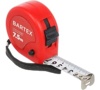 Рулетка BARTEX 7.5х25 мм, с фиксатором, + кнопка, M-58 310330