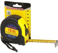 Рулетка BARTEX 10 м, обрезиненный пластик, 24 мм, с фиксатором, SPE13806-76/10 333810