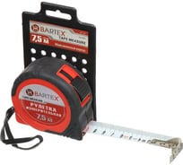Рулетка BARTEX 7.5 м, обрезиненный пластик, магнит, 25 мм, с фиксатором, JB 87 223482