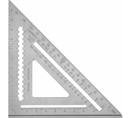 Алюминиевая треугольная линейка DEKO DKM305-430-305 DEKO (3638) 041-0261