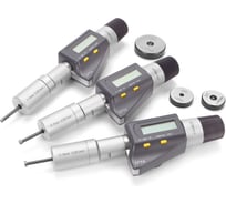 Набор нутромеров цанговых цифровых Micron НМ-СЦ 3-6 мм 0,001 с установочными кольцами IP54 73453